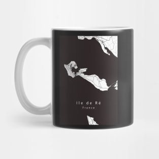 Ile de Re France Island Map Mug